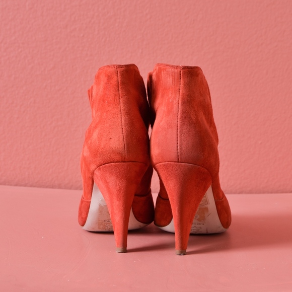 Loeffler Randall SIMONE SUEDE GATHERED Booties 6.5 - Picture 4 of 8